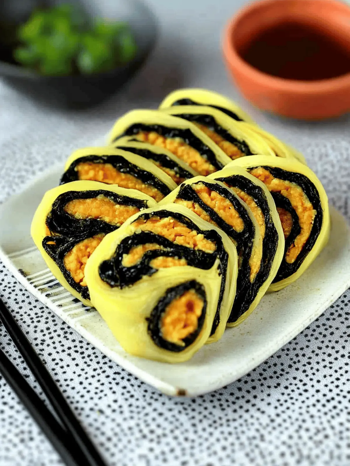 Korean Egg Roll With Seaweed
