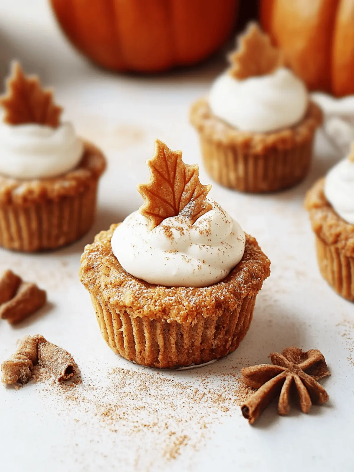 Mini Vegan Pumpkin Pies