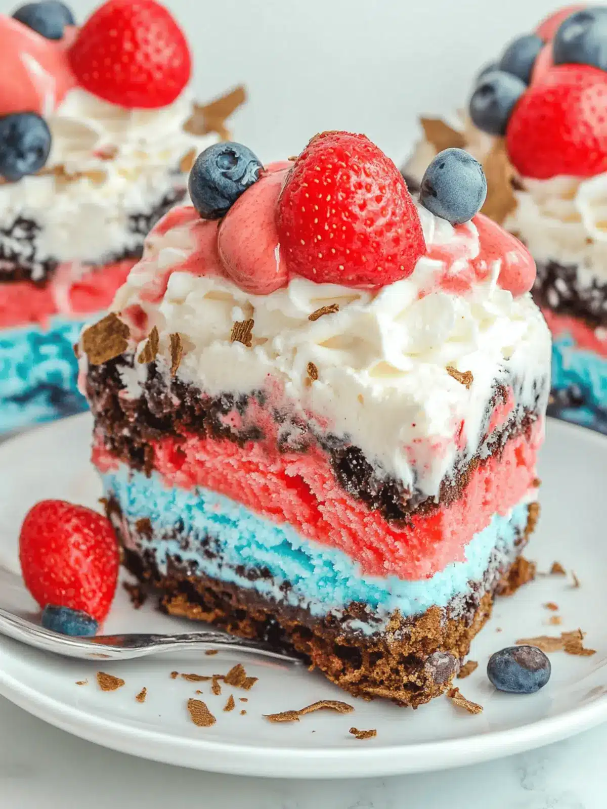 Patriotic Neapolitan Ice Cream