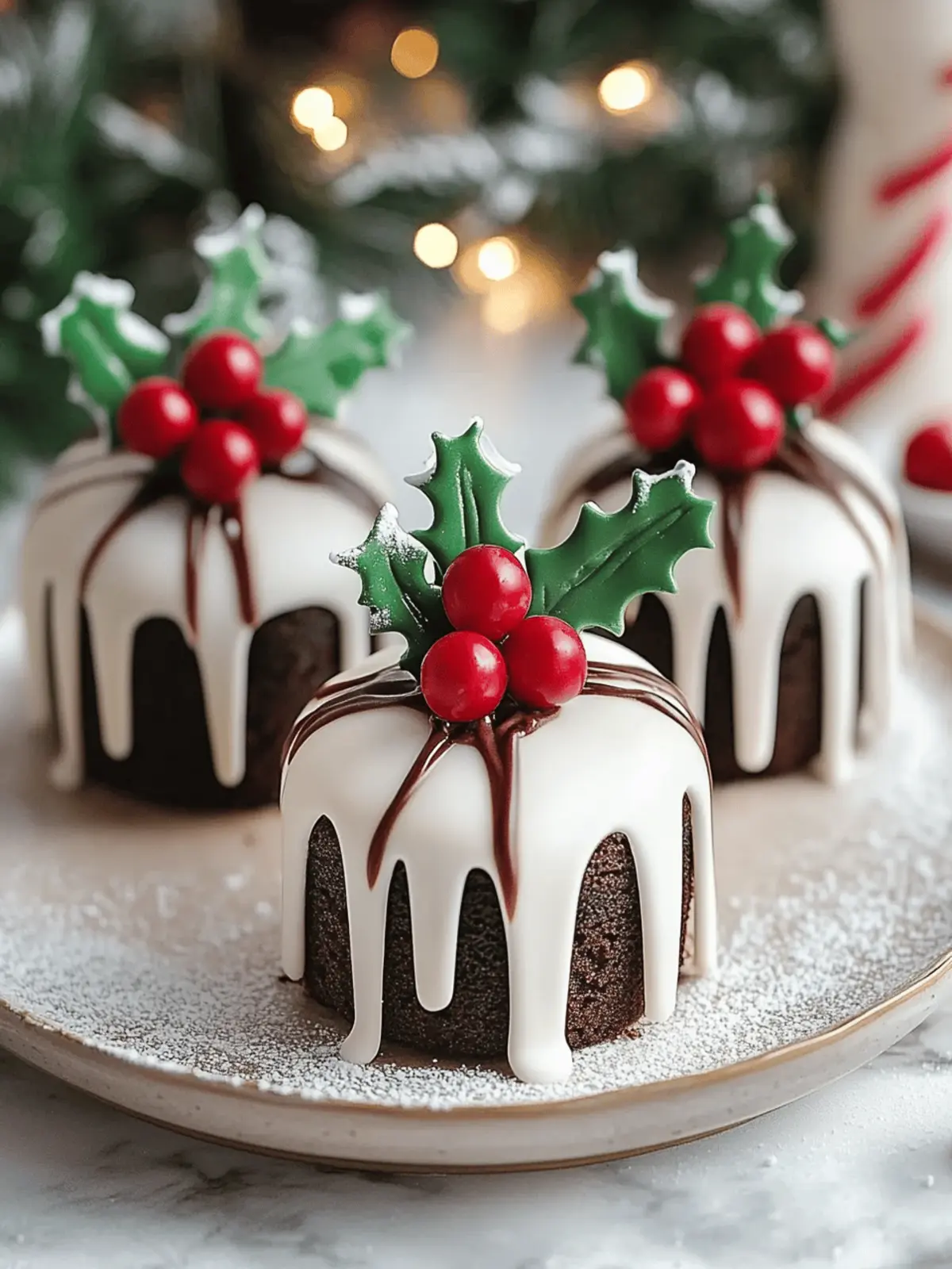 Christmas Pudding Cupcakes