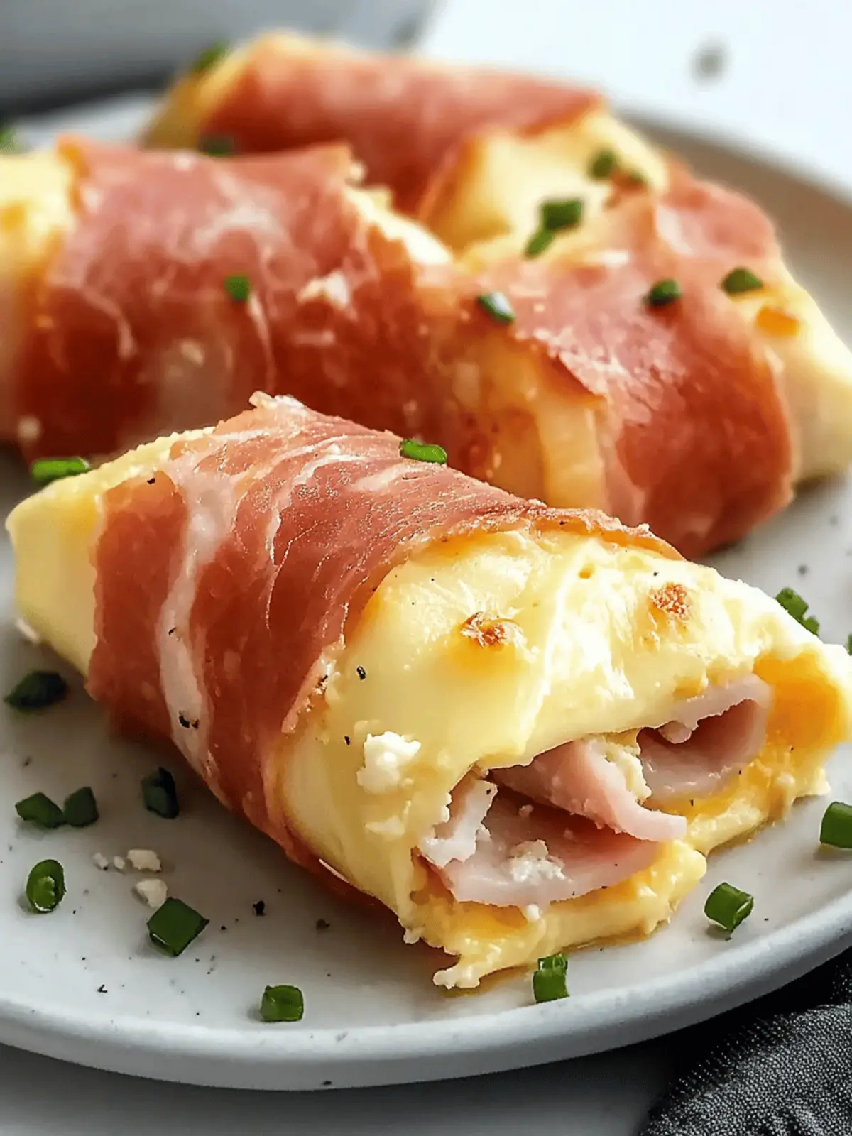 Keto Ham and Cheese Roll Ups