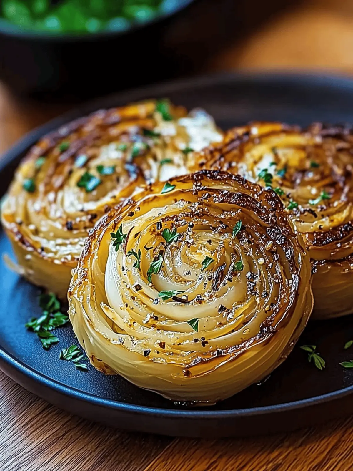 Oven Roasted Garlic Cabbage Steaks