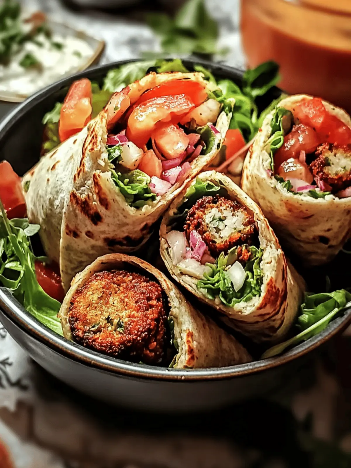 Vegetarian Falafel Wraps