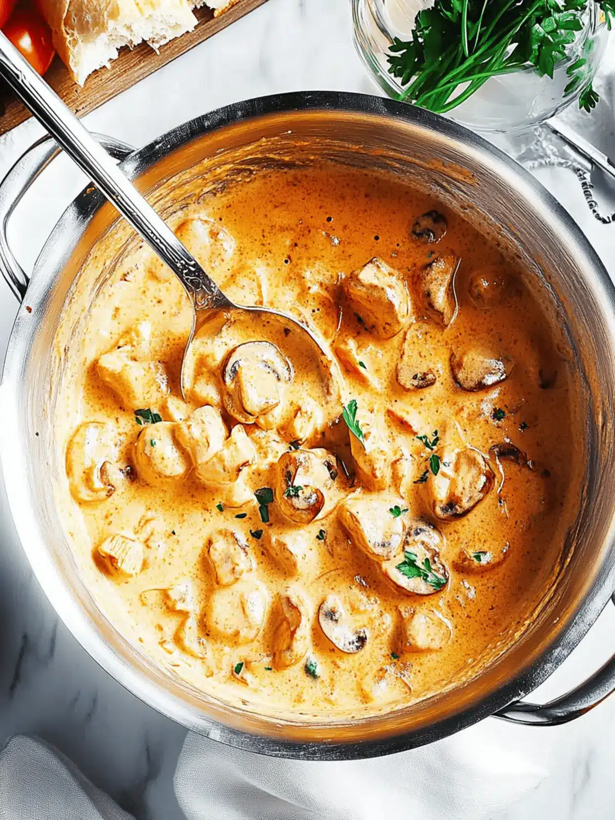 Creamy Tuscan Marry Me Mushrooms