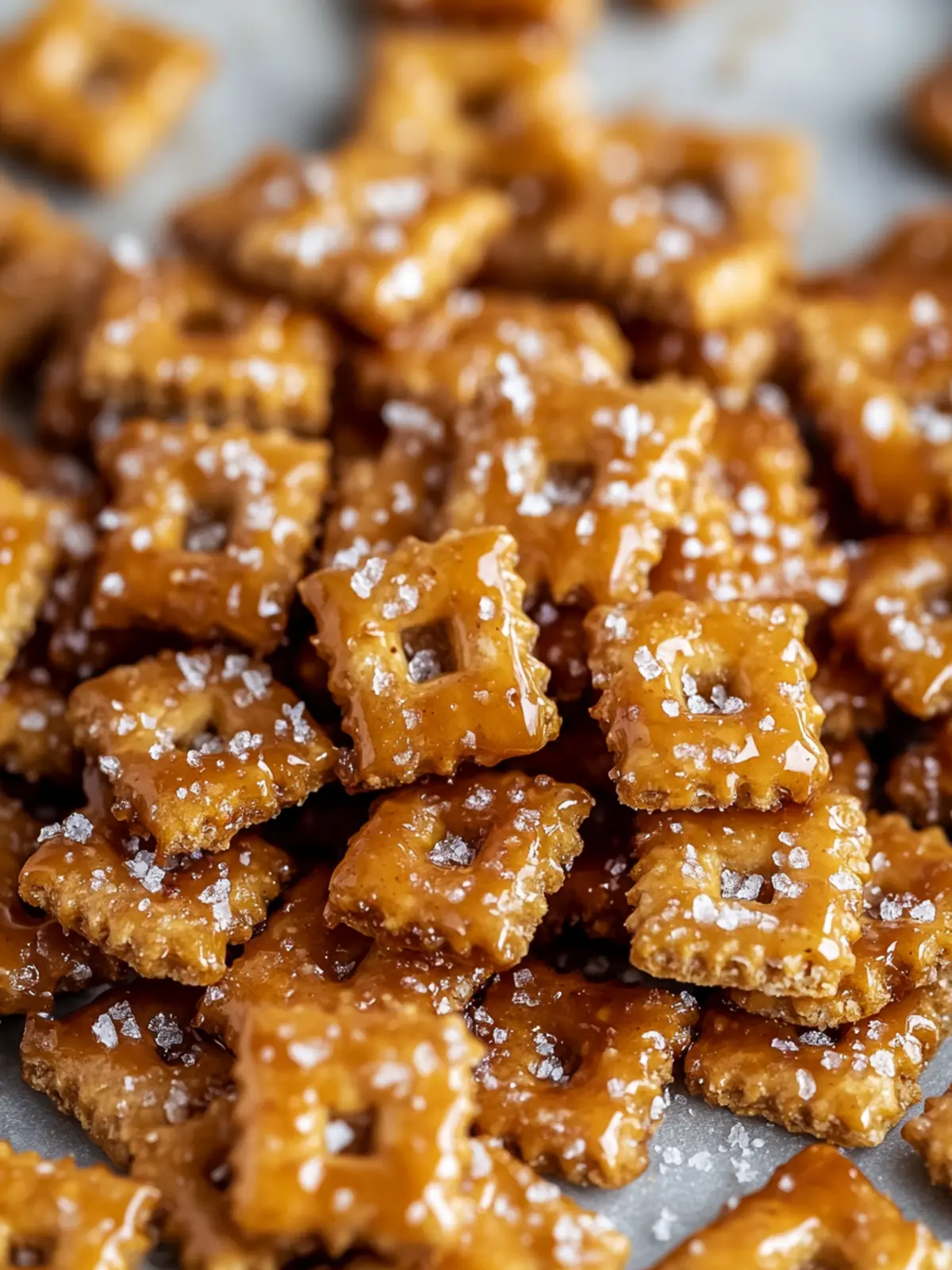Salted Caramel Cracker Bites