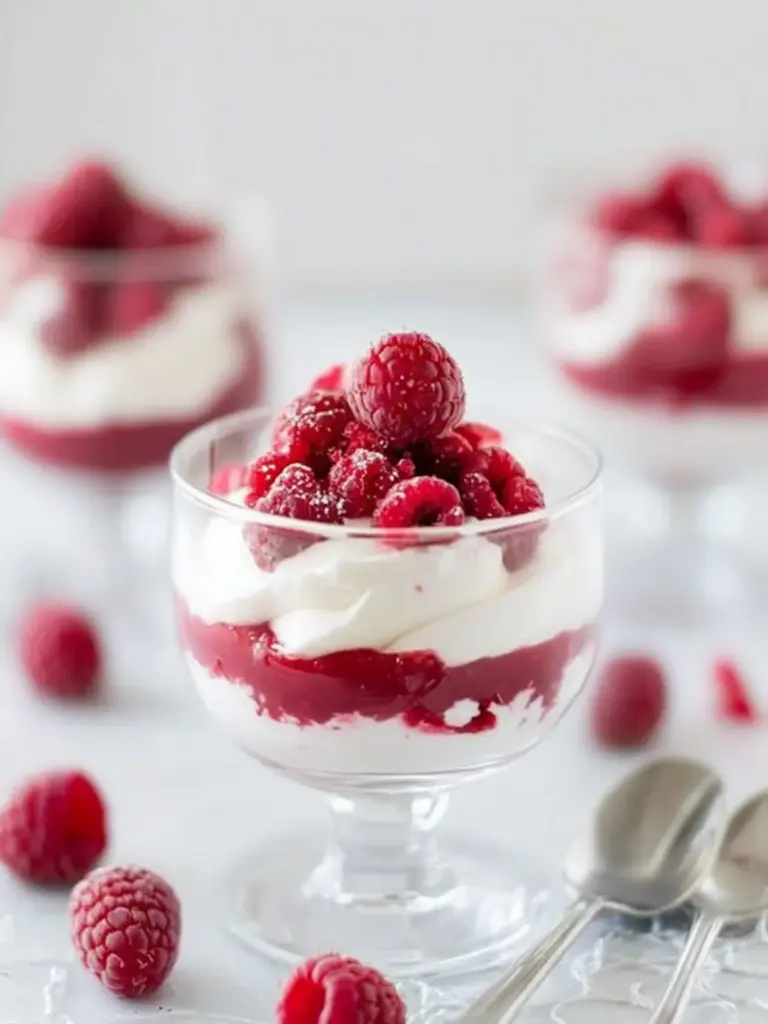 Raspberry White Chocolate Mousse