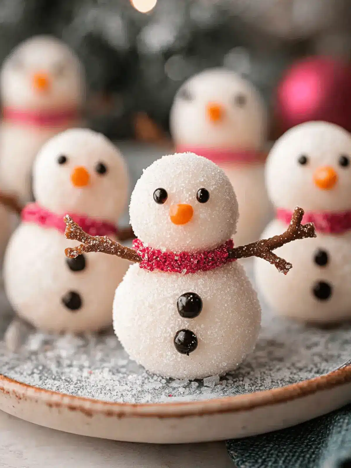 No-Bake Snowman Truffles