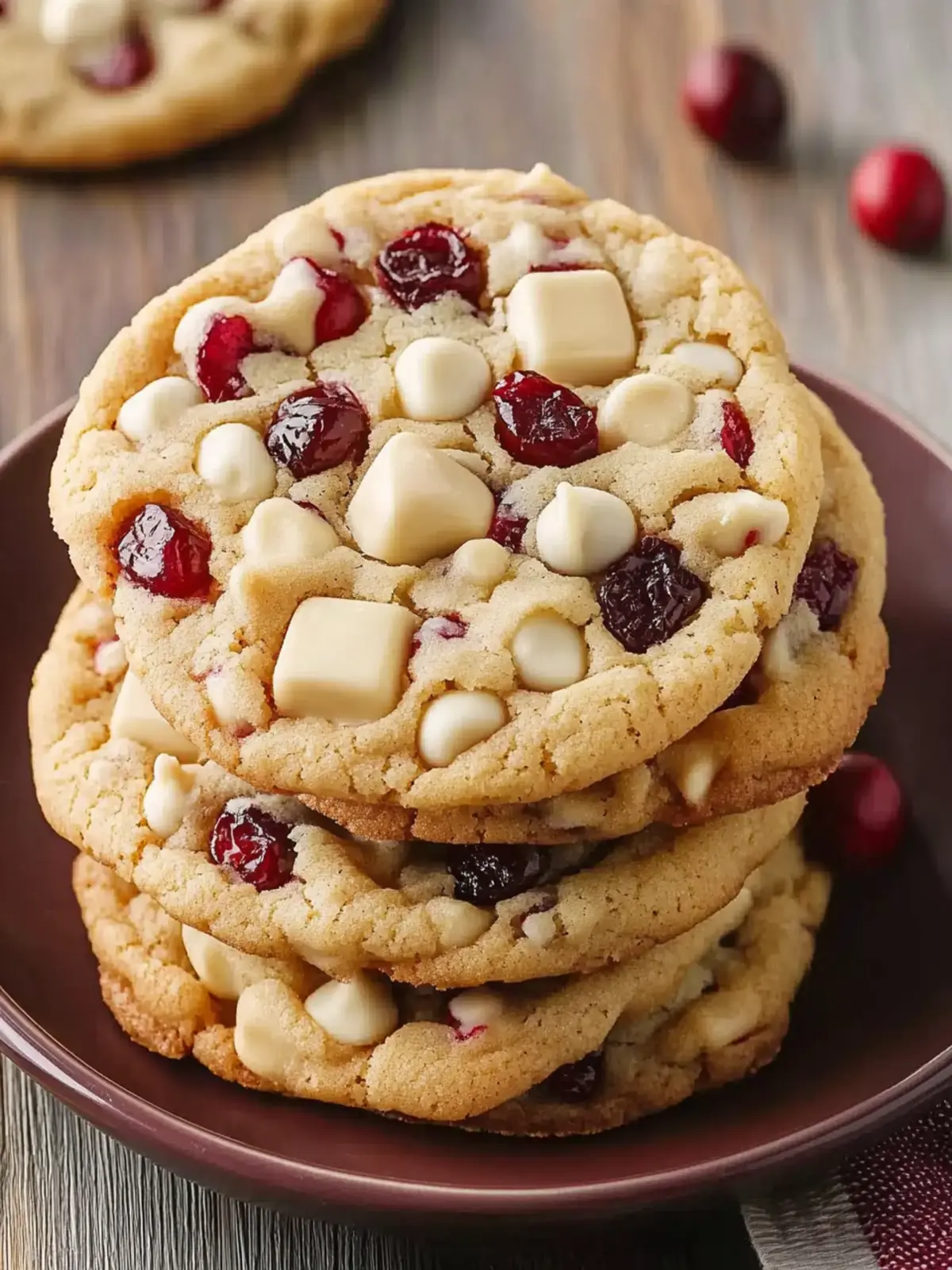White Chocolate Cranberry Cookies