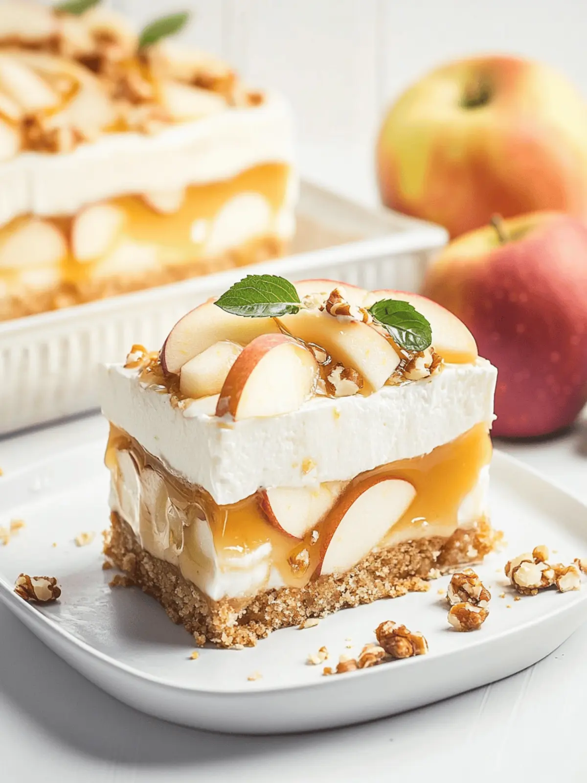 Irresistible Apple Delight: A Creamy Dessert Dream Apple Delight