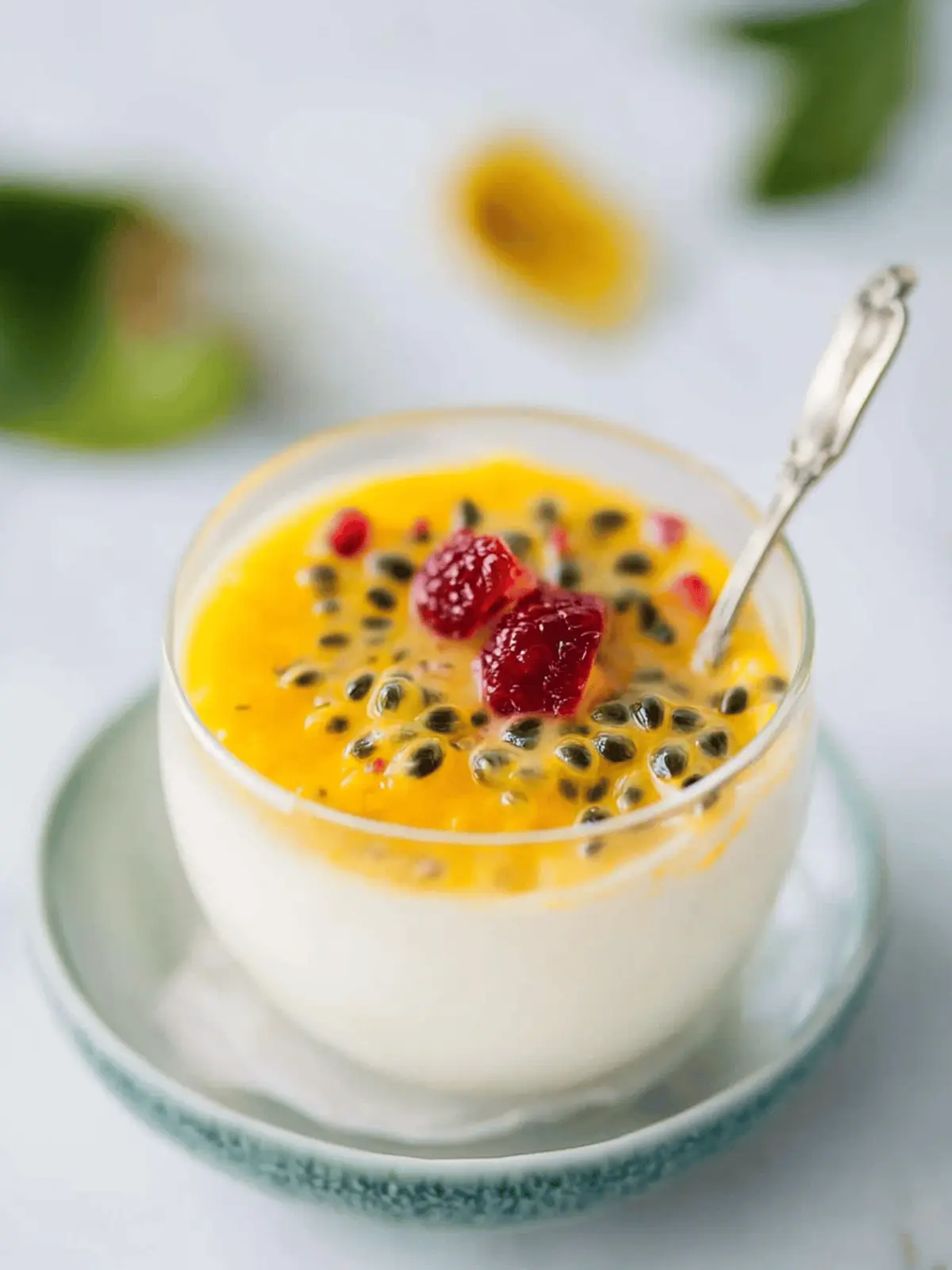 Passion Fruit Panna Cotta