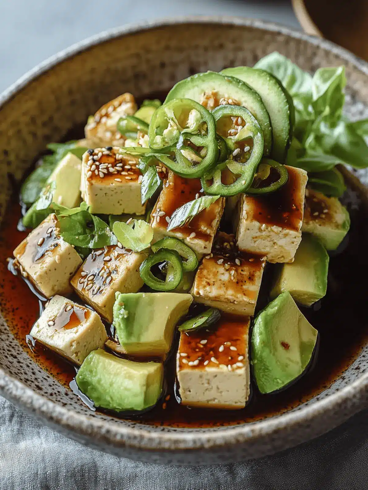 Tofu Avocado Salad