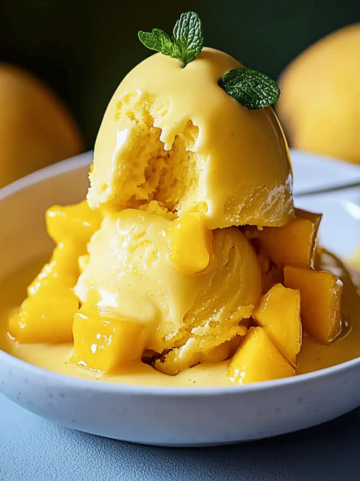 No-Churn Mango Ice Cream