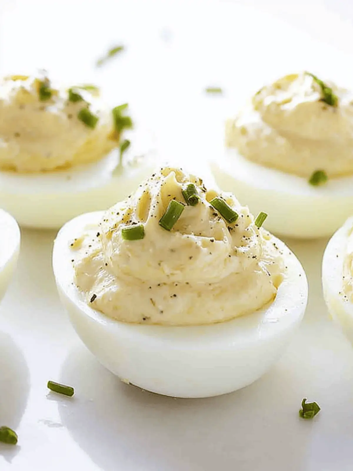 Creamy French Onion Deviled Eggs