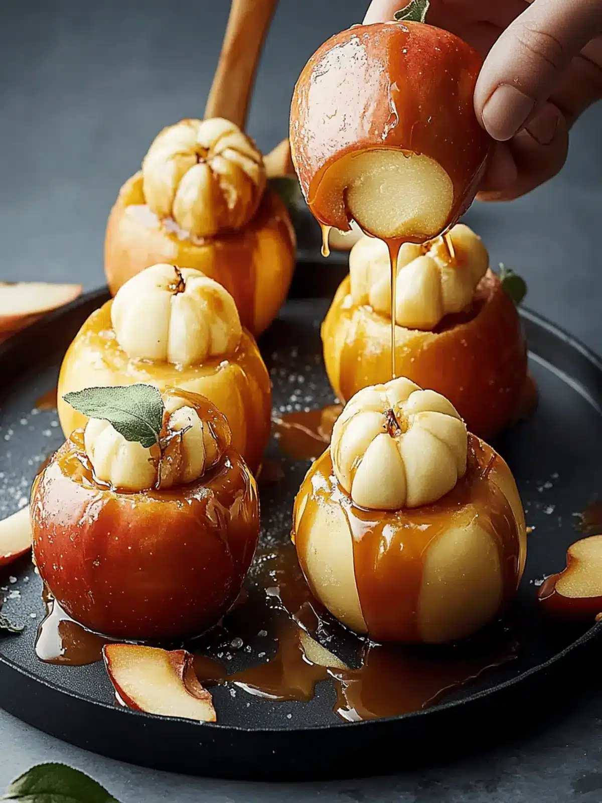 Caramel-Stuffed Bloomin’ Apples