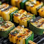 Garlic Butter Zucchini Skewers