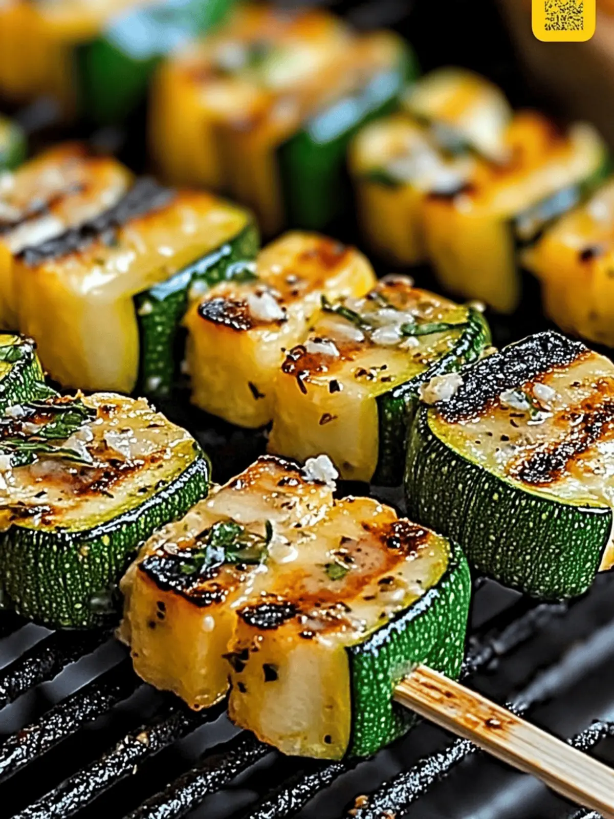 Garlic Butter Zucchini Skewers
