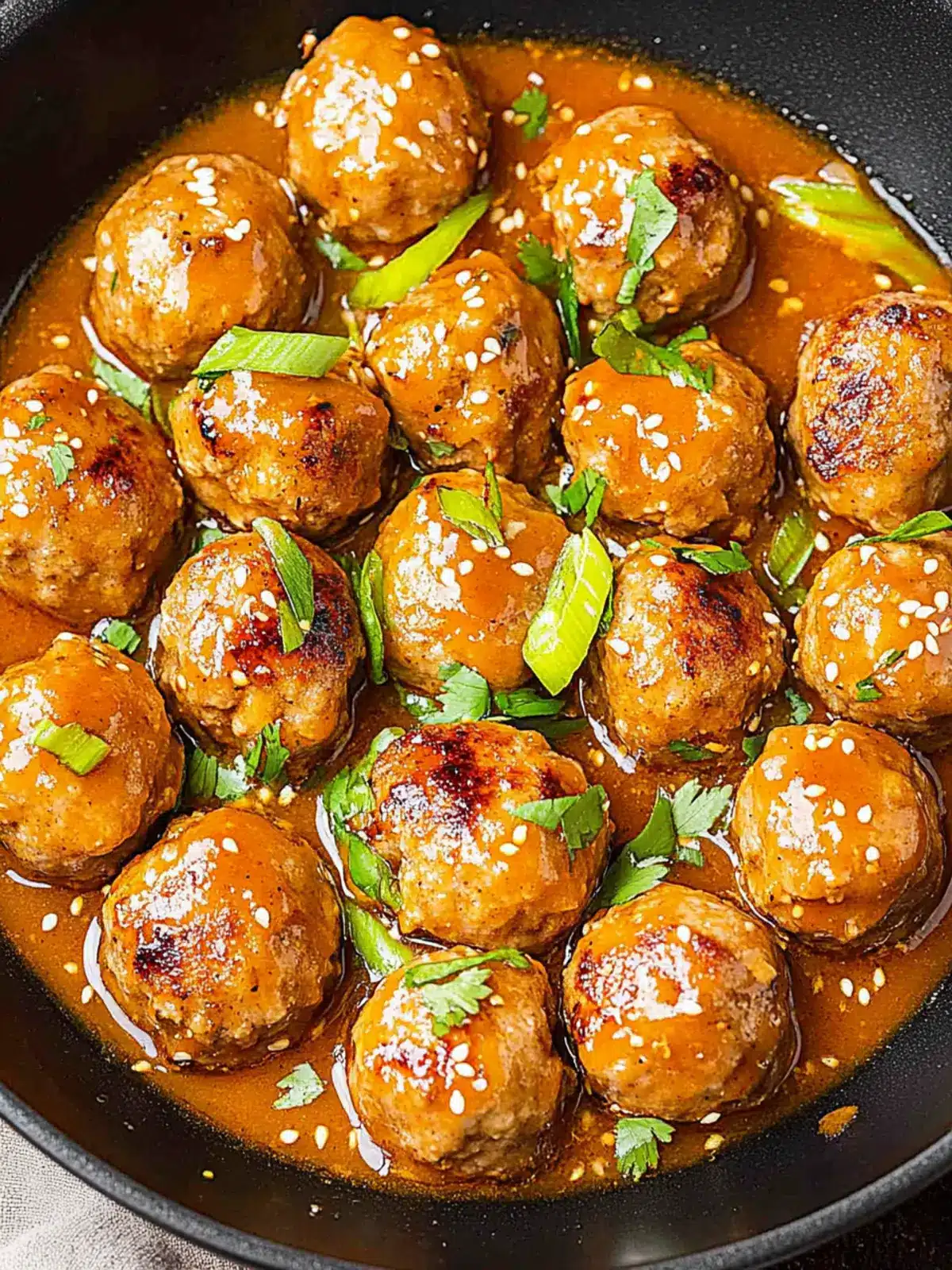 General Tso Chicken Meatballs