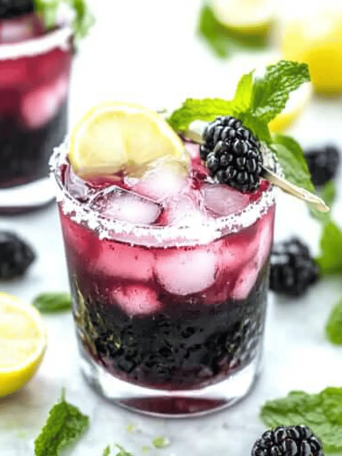 Blackberry Lemon Drop Martini