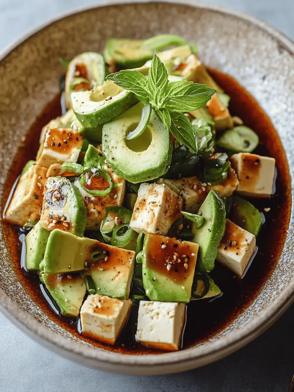 Tofu Avocado Salad