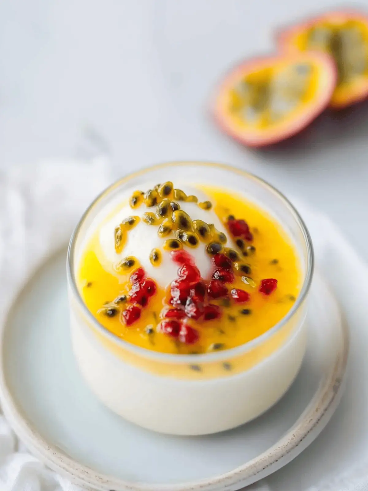 Passion Fruit Panna Cotta