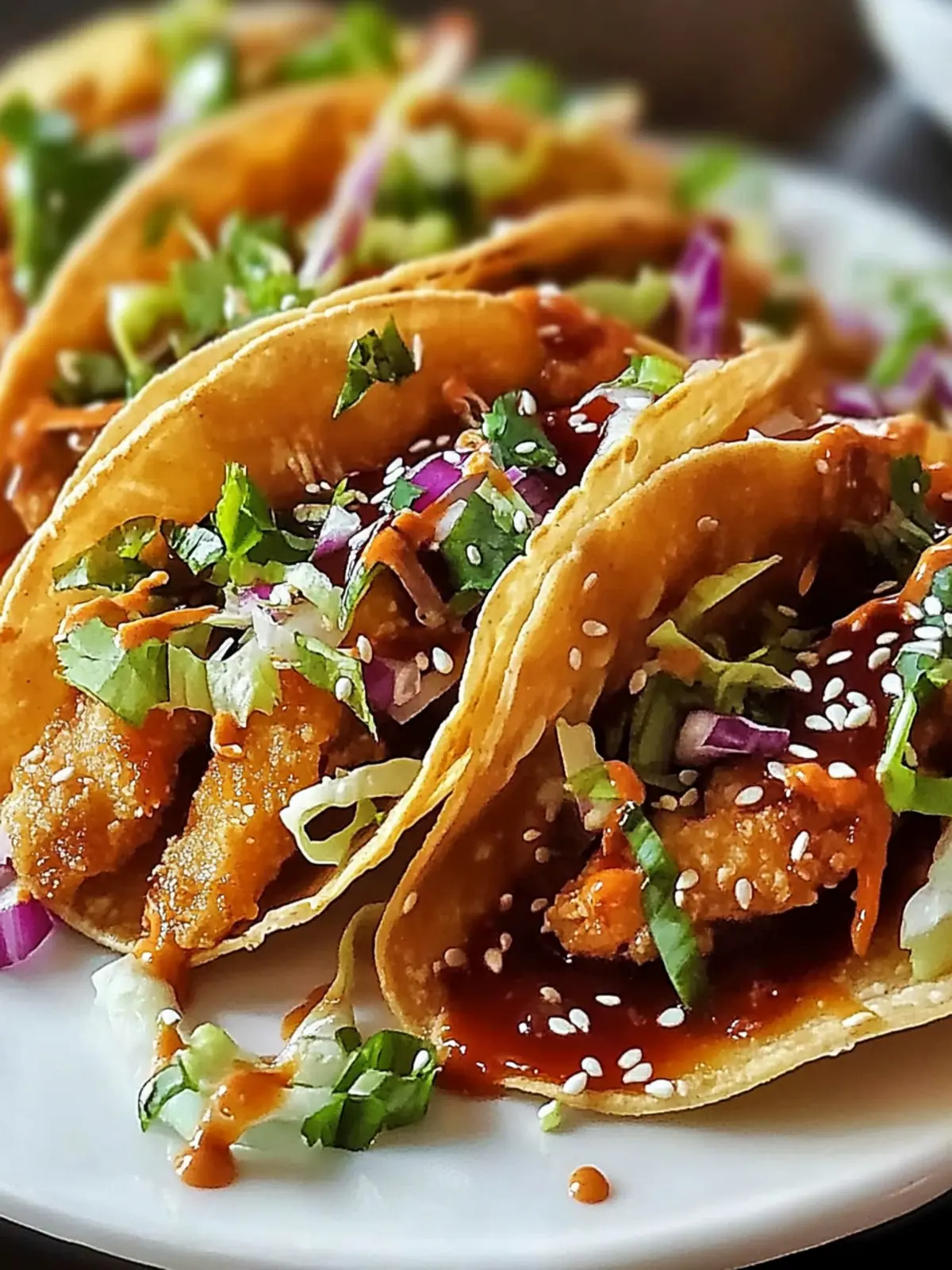 Crispy Chicken Wonton Tacos