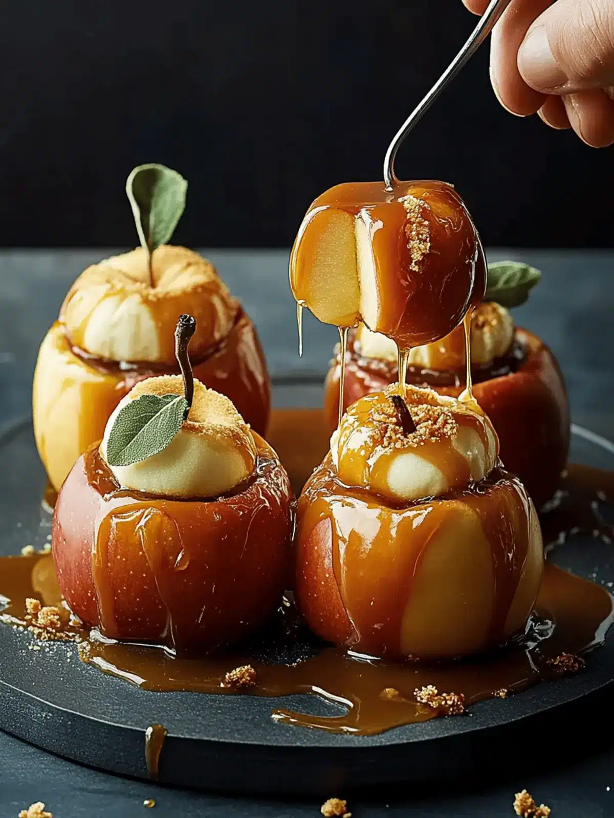 Caramel-Stuffed Bloomin’ Apples