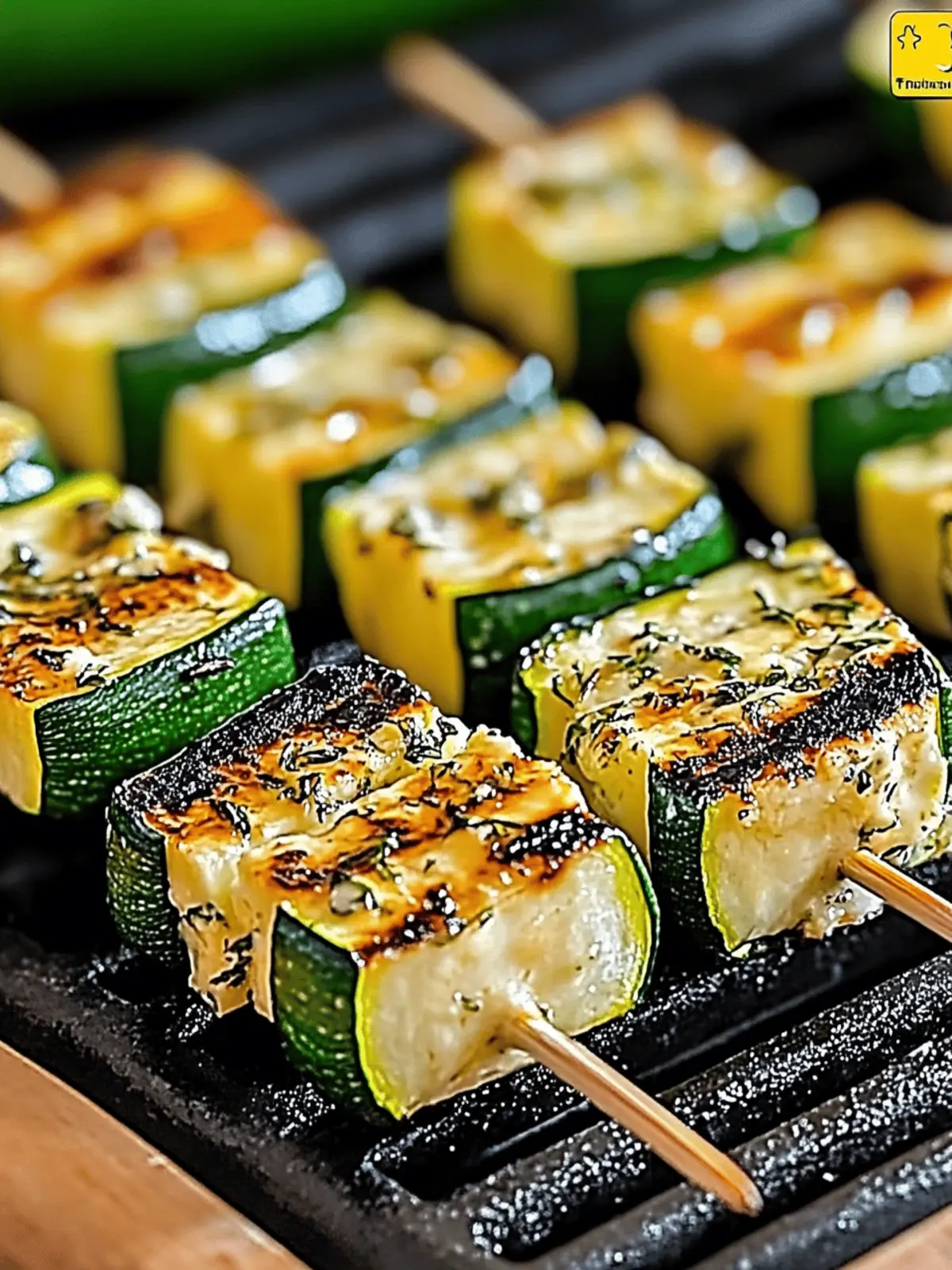 Garlic Butter Zucchini Skewers