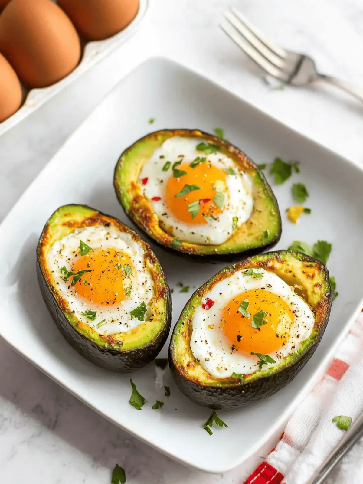 Air Fryer Avocado Eggs