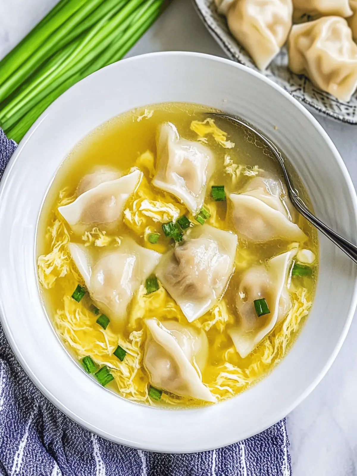 Warm Up with Homemade Wonton Egg Drop Soup Delight Wonton Egg Drop Soup