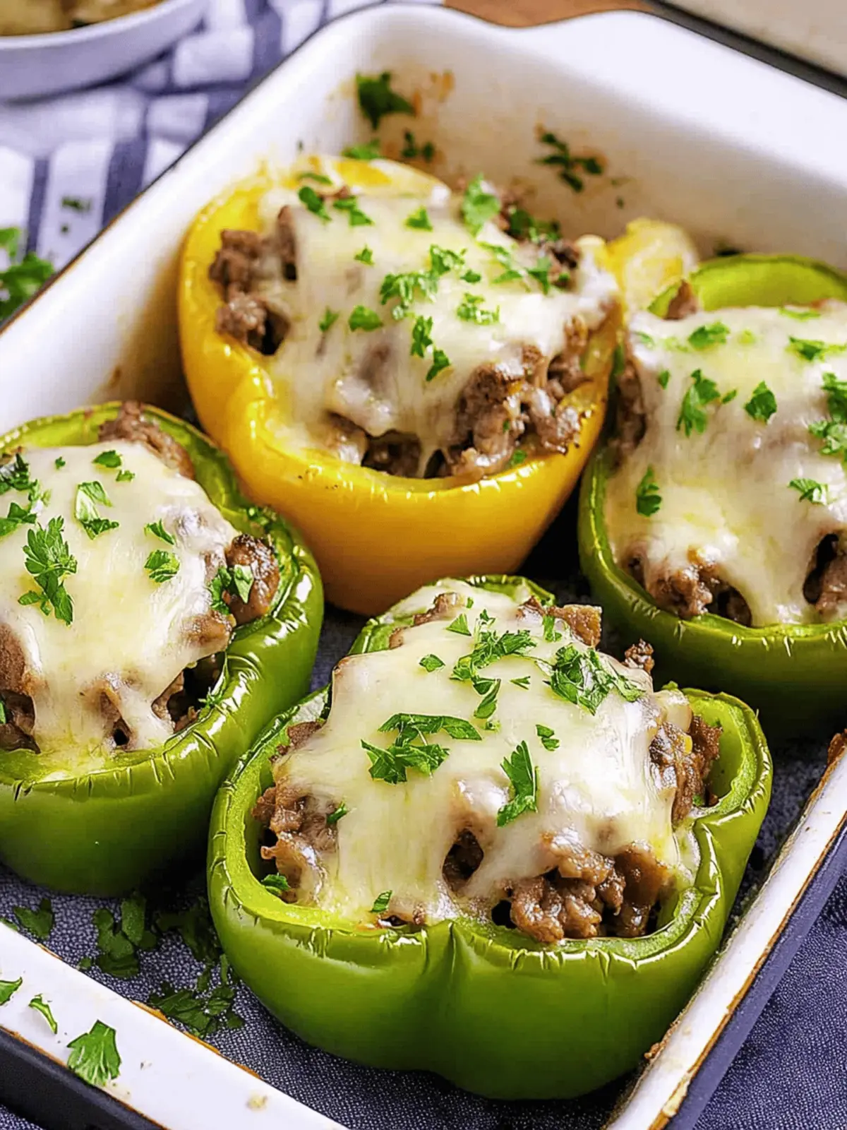 Keto Philly Cheesesteak Stuffed Peppers for a Flavorful Twist Keto Philly Cheesesteak Stuffed Peppers