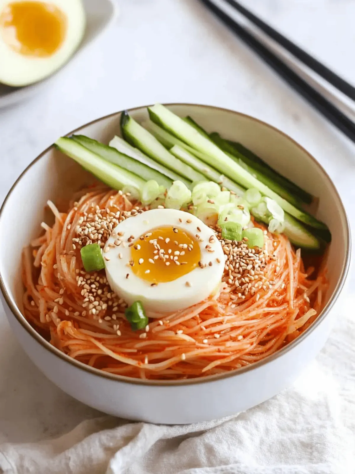 Korean Kimchi Bibim Guksu