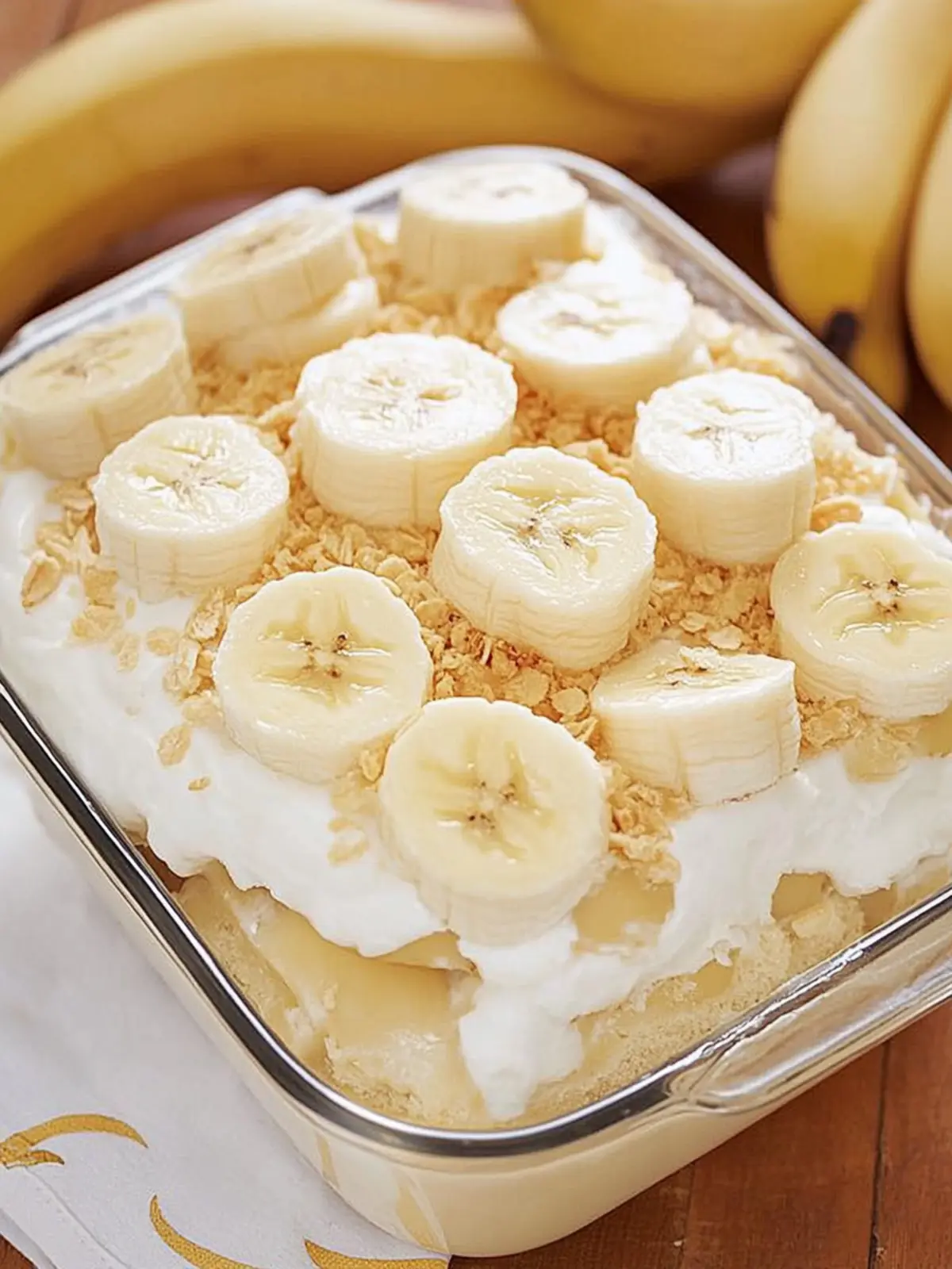 No Bake Banana Pudding Lasagna