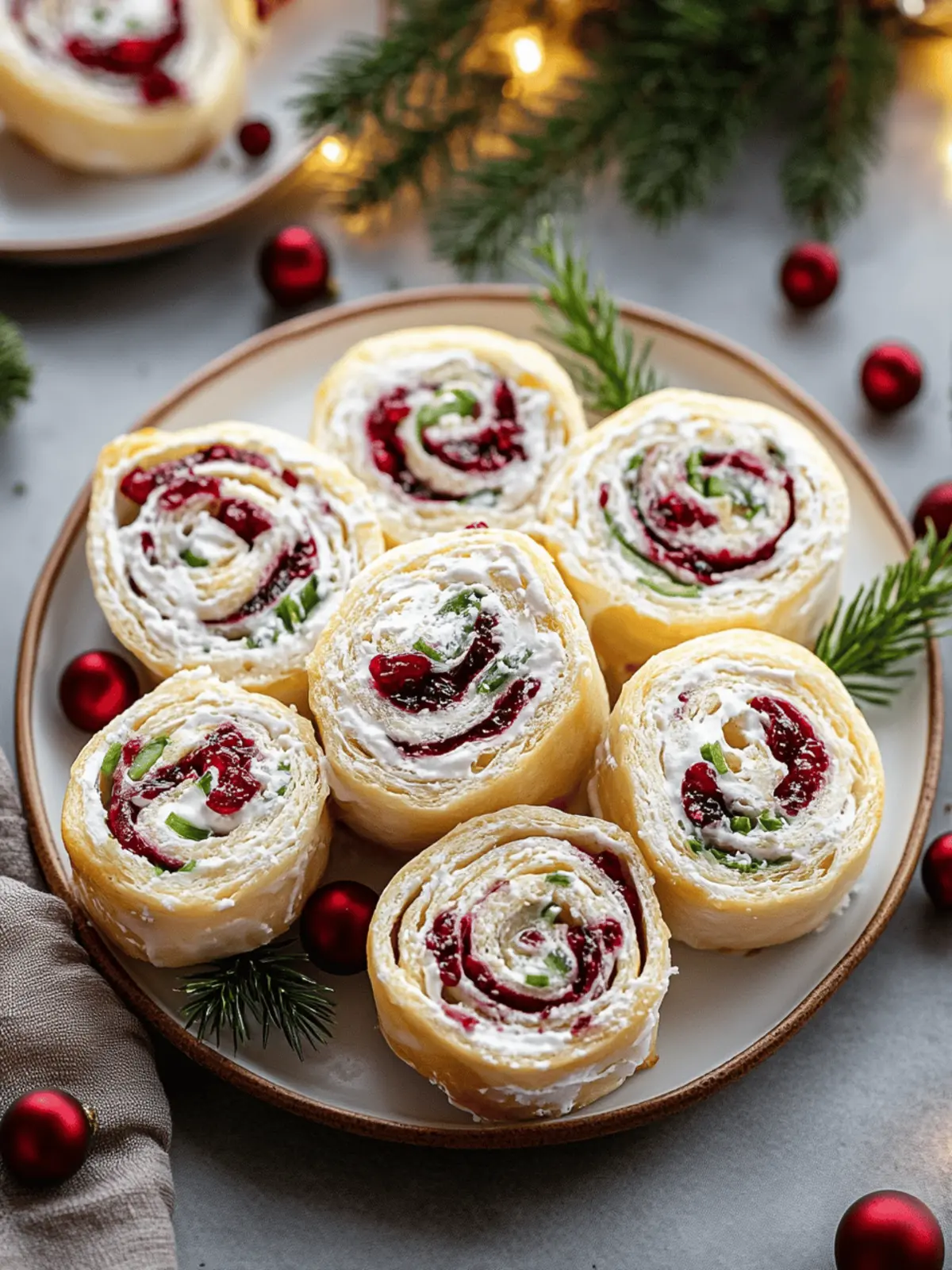 Christmas Cranberry Roll Ups