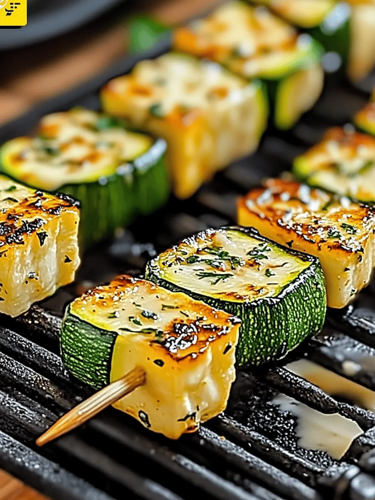 Garlic Butter Zucchini Skewers