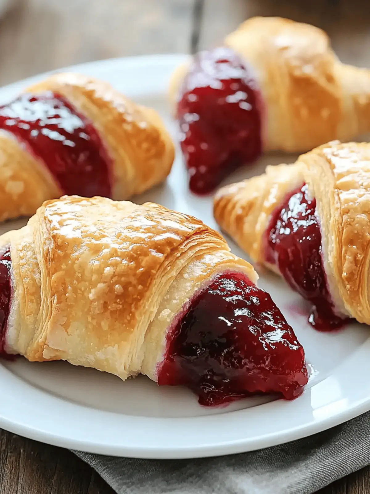 Cherry Pie Crescent Rolls