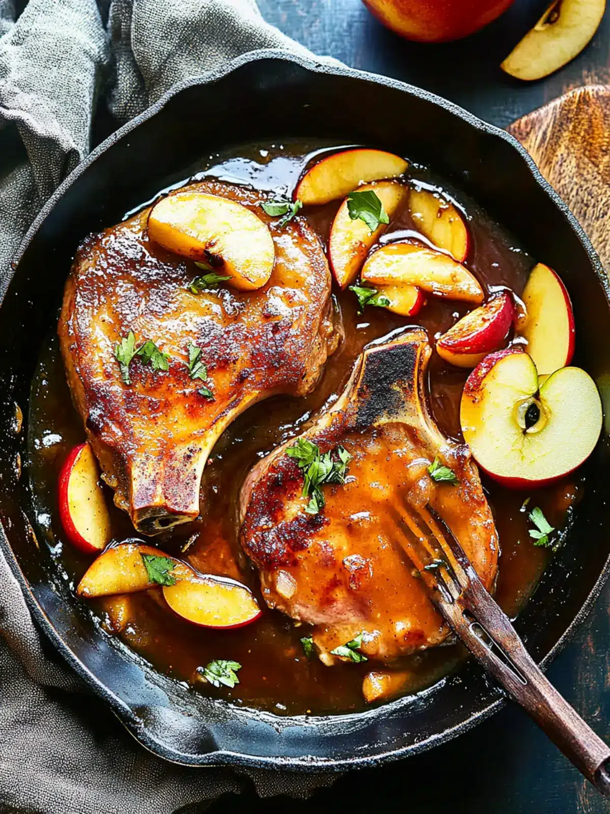 Apple Butter Pork Chops
