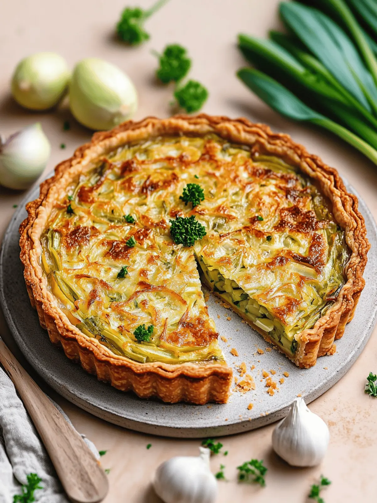 Vegan Leek Tart