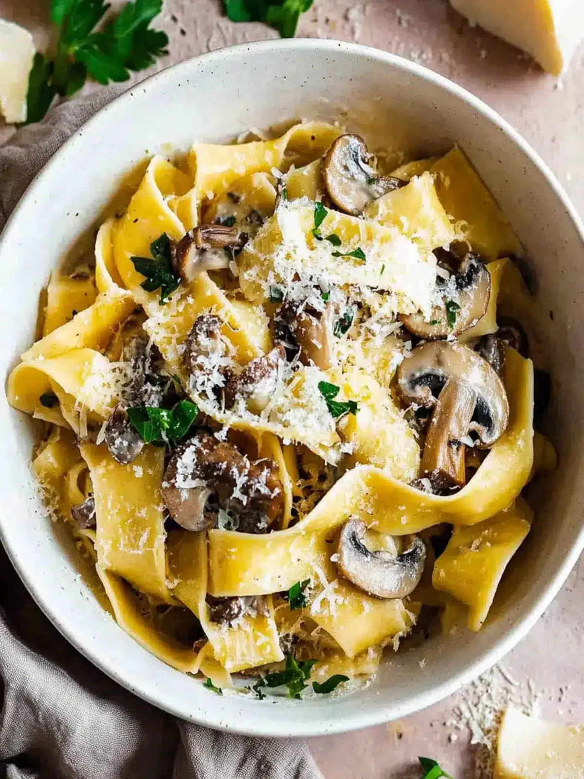 Mushroom Pappardelle