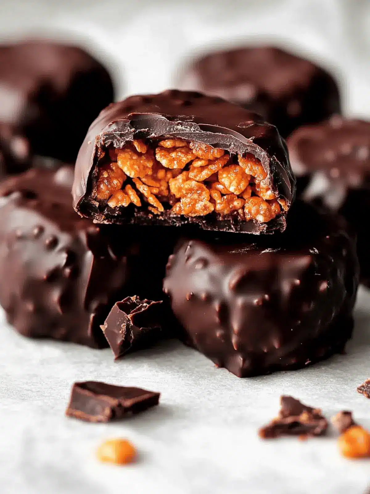 Chocolate Peanut Butter Cornflake Bites