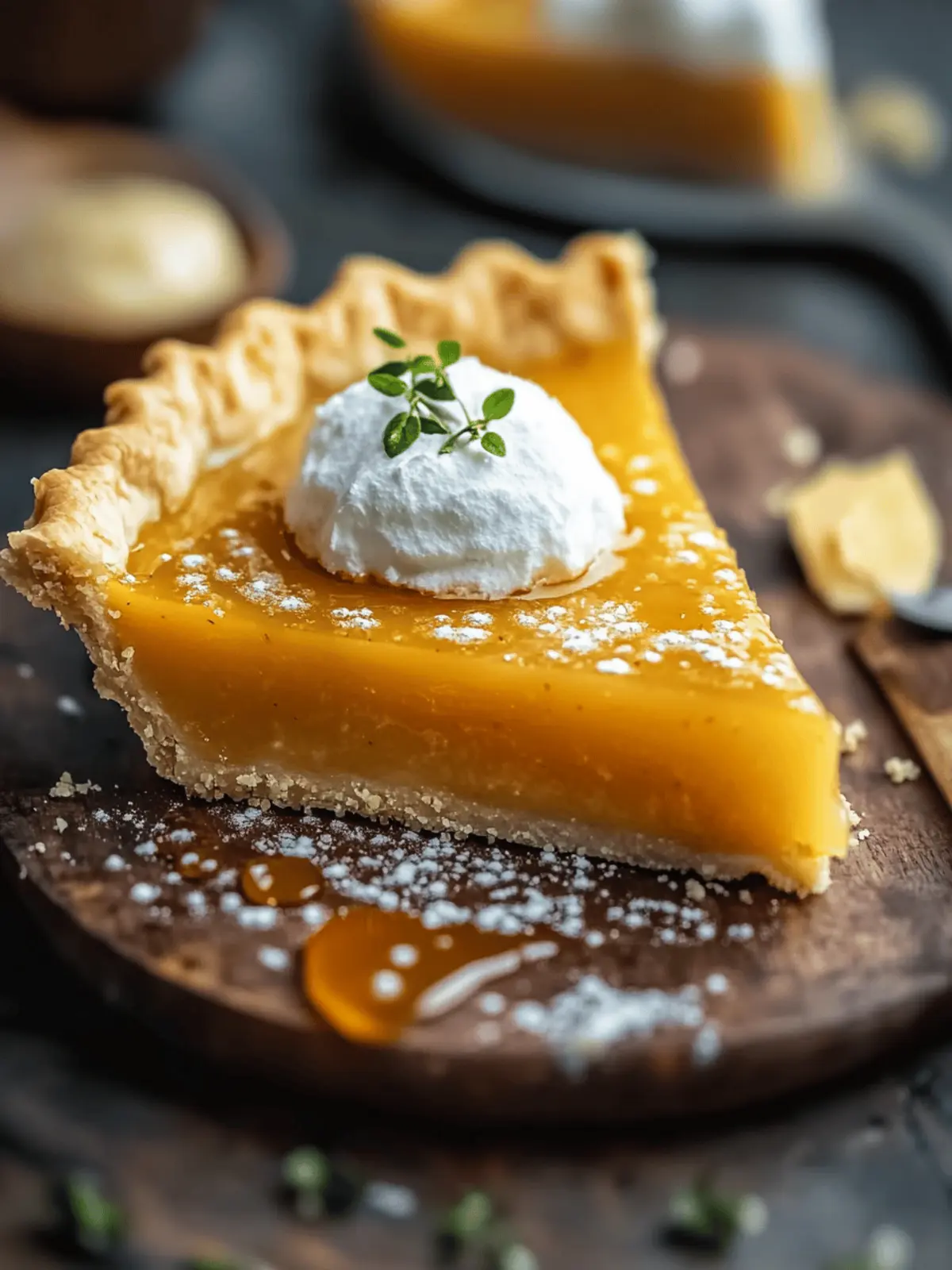 Salted Whiskey Honey Pie