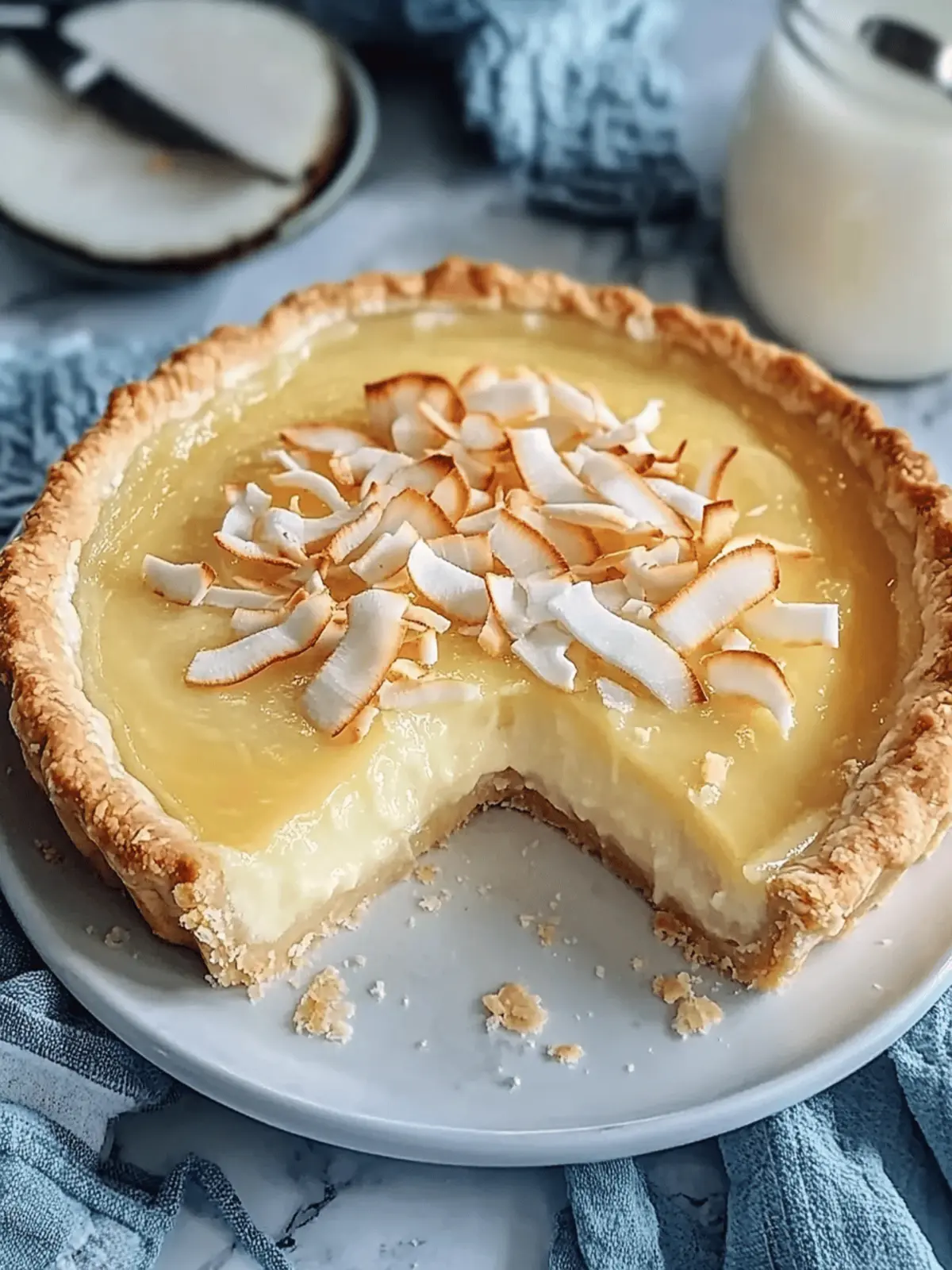 Coconut Custard Pie