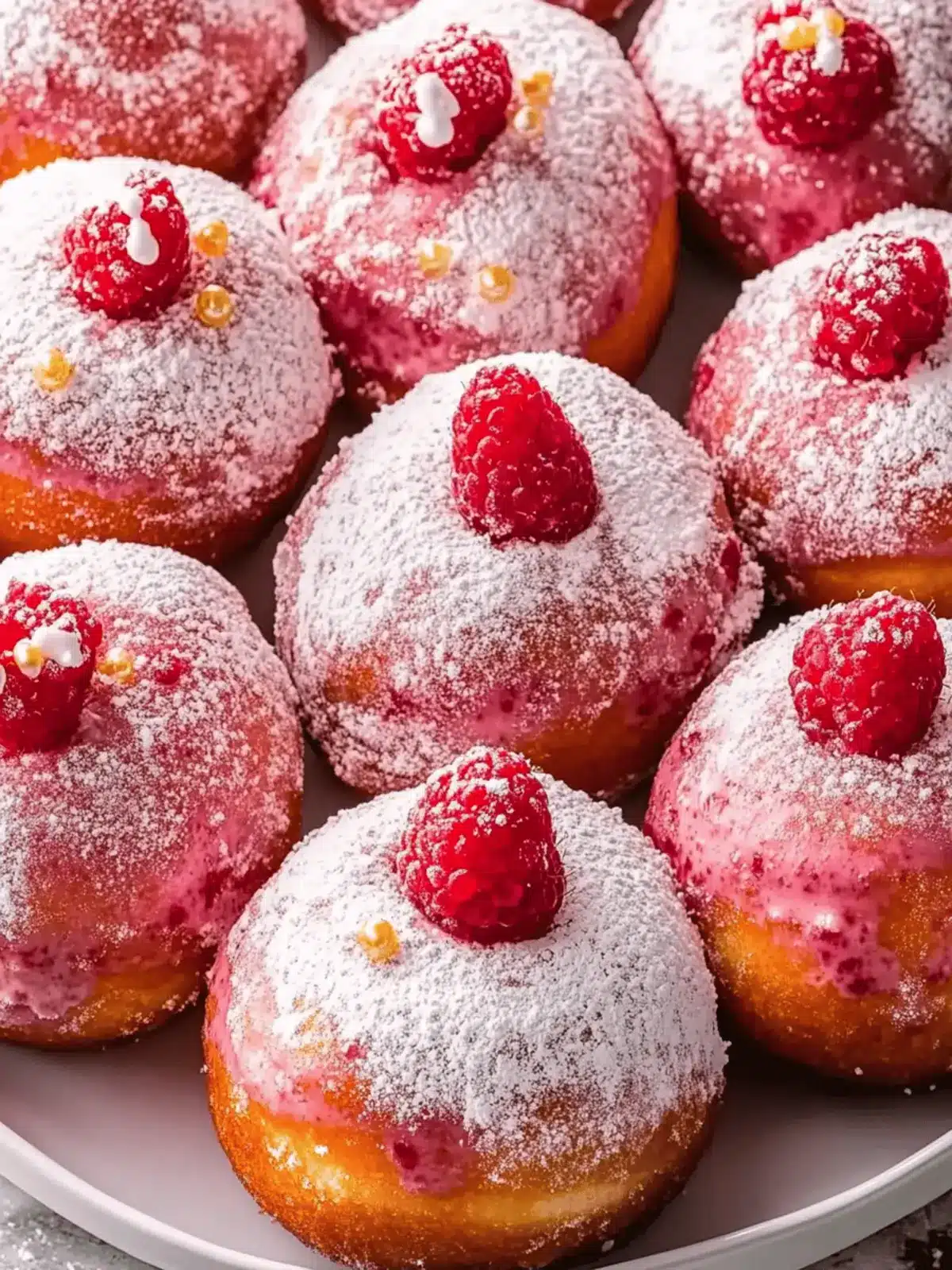 Gluten Free Raspberry Doughnuts