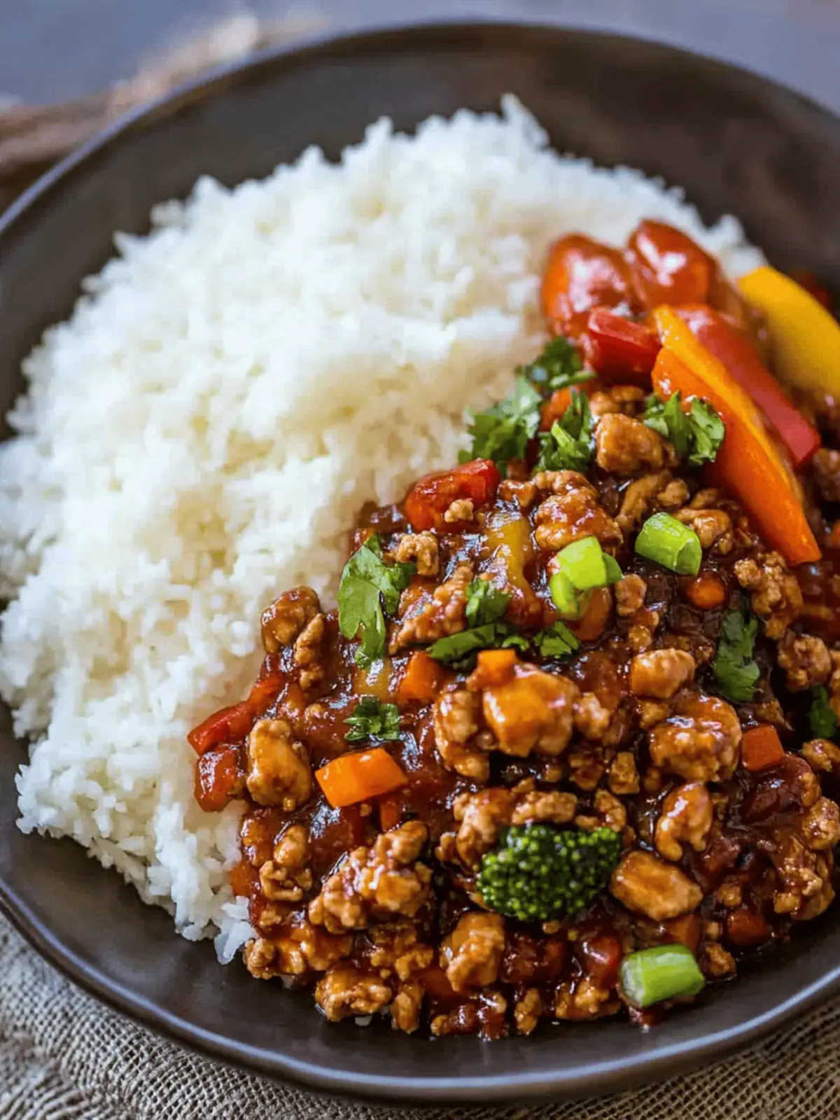 Ground Kung Pao Chicken