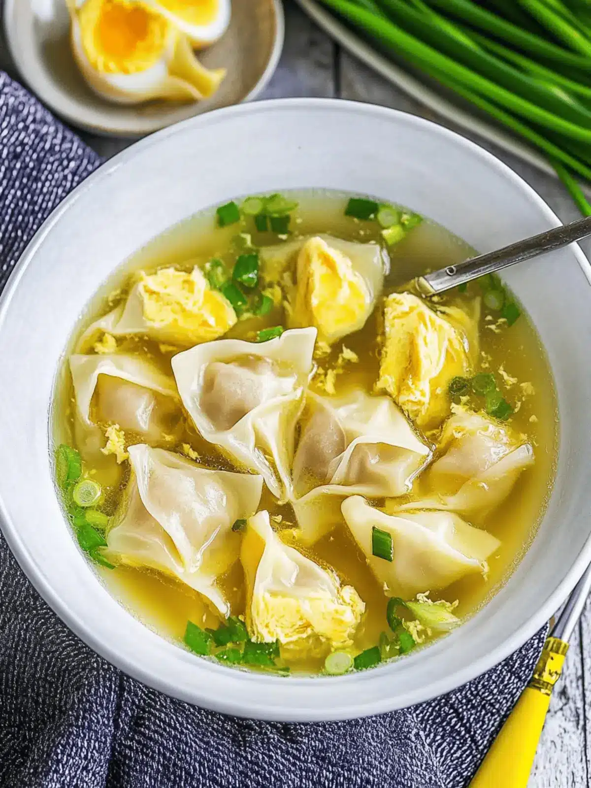 Warm Up with Homemade Wonton Egg Drop Soup Delight Wonton Egg Drop Soup