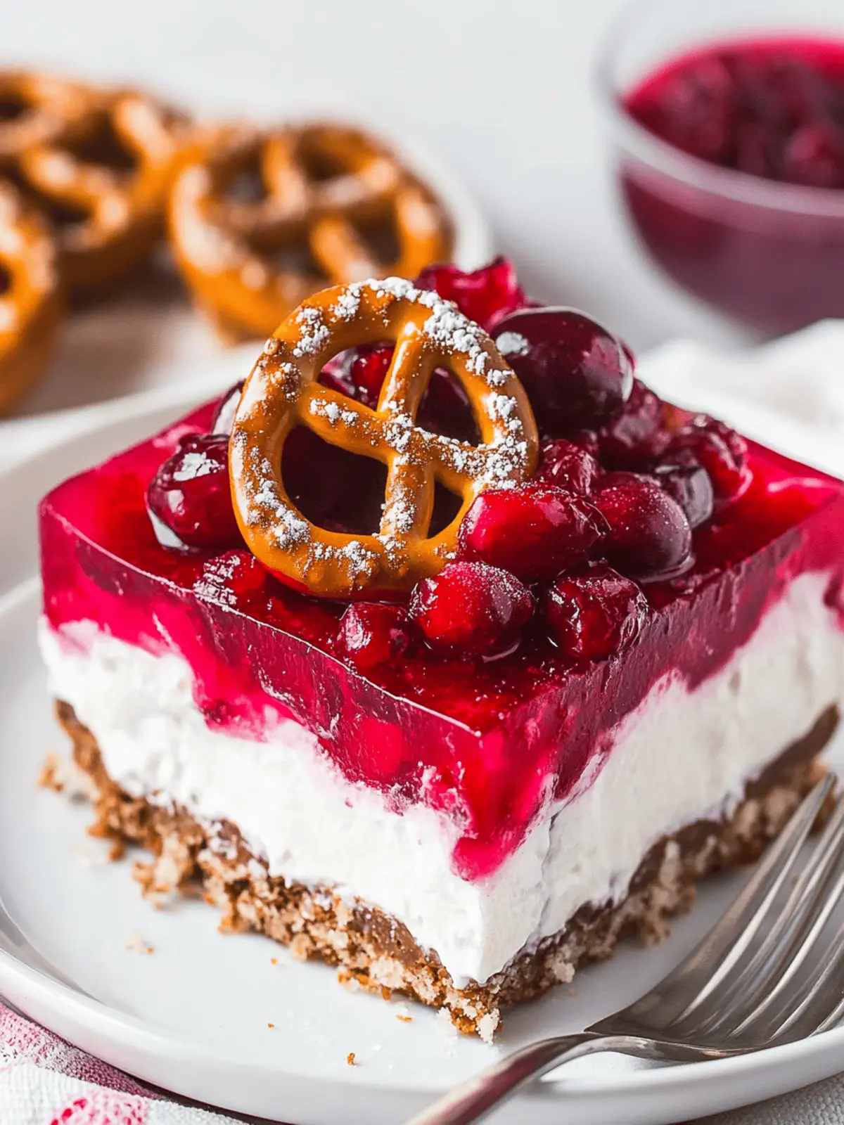 Cranberry Pretzel Salad