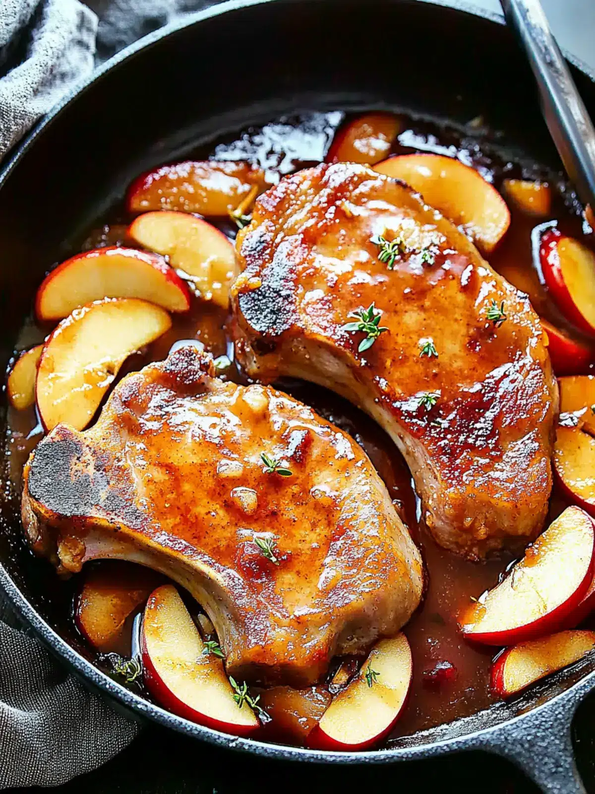 Apple Butter Pork Chops