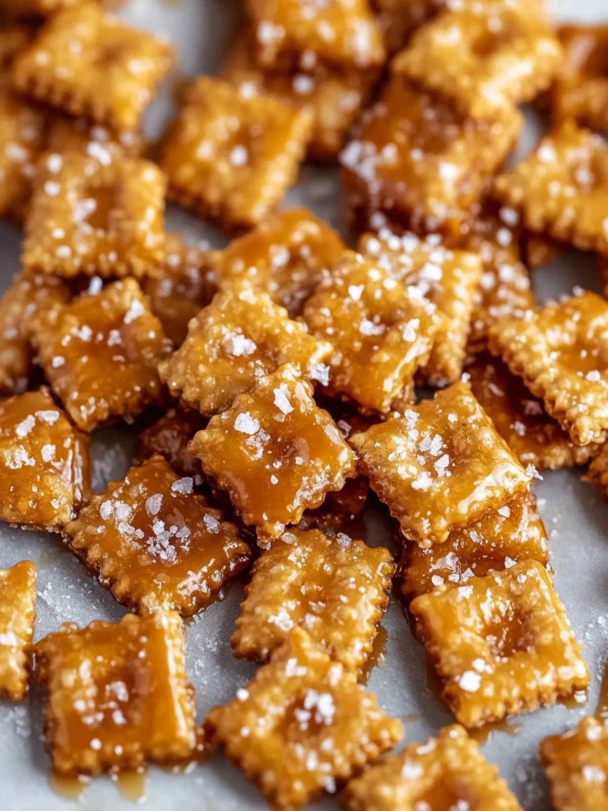 Salted Caramel Cracker Bites