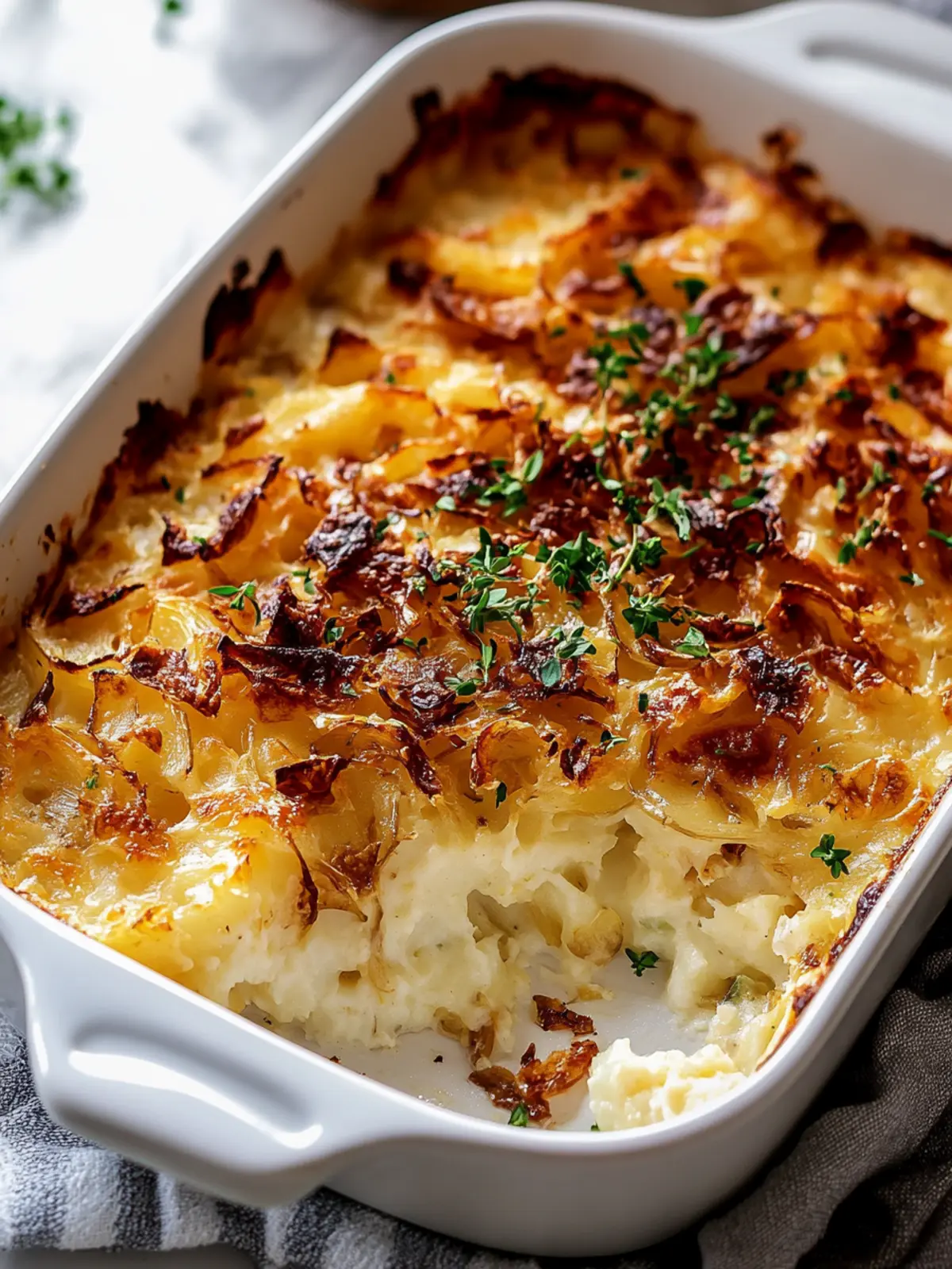 Savor the Comfort of French Onion Funeral Potatoes Today French Onion Funeral Potatoes