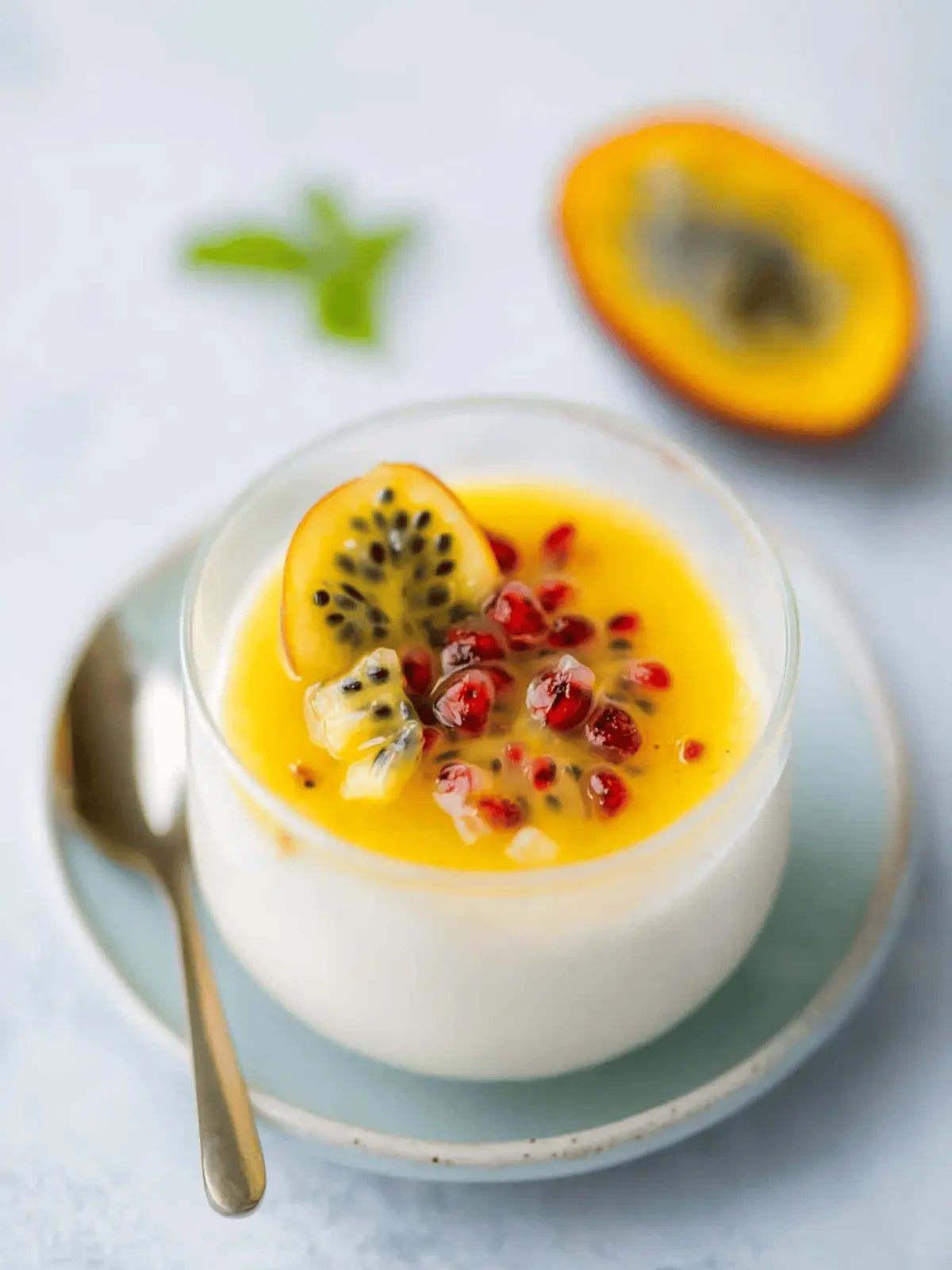 Passion Fruit Panna Cotta