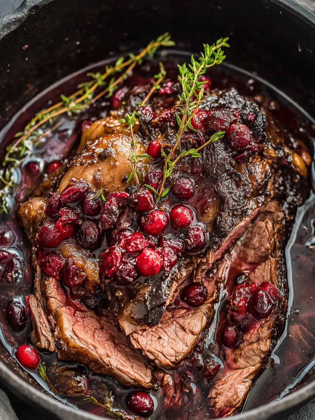 Cranberry Balsamic Roast Beef